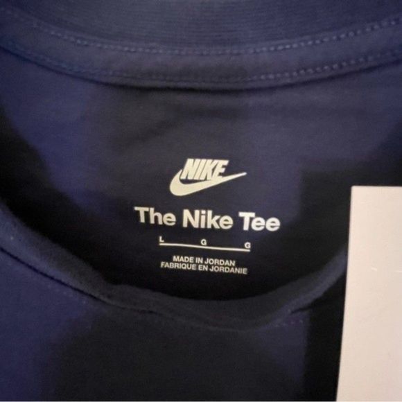 NIKE Swoosh Oval Crew Neck short sleeves 100% cotton T-Shirt large NEW with tags - Picture 2 of 5